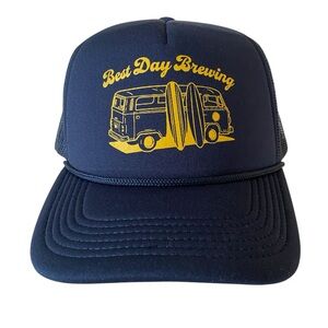 Best Day Brewing Navy Blue Trucker Hat